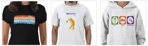 Badminton Tshirts and gifts