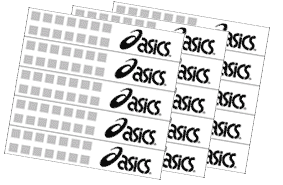 Score-Stickers for sportsbrand ASICS
