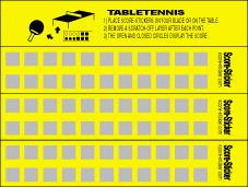 Score-Stickers for tabletennis