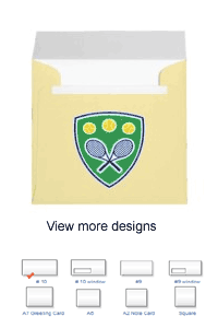Tennis envelopes and paper products